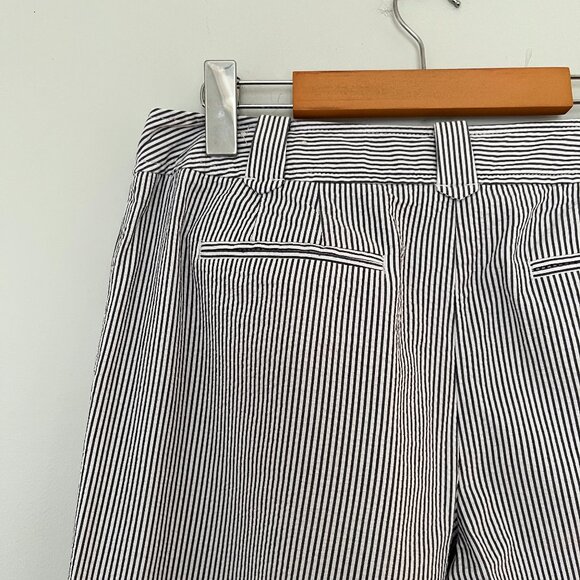 Ann Taylor LOFT Ann Striped Seersucker Pants, Size 10 - Picture 5 of 10